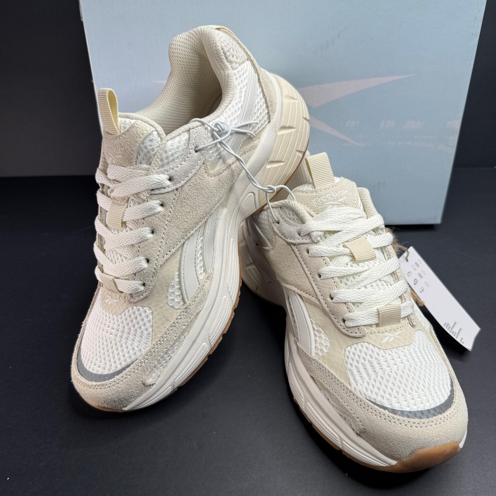 Reebok Chaos Womens Sneakers Natural Tan Suede Mesh FuelFoam AR30303W-CTT Size 7 - Picture 9 of 11